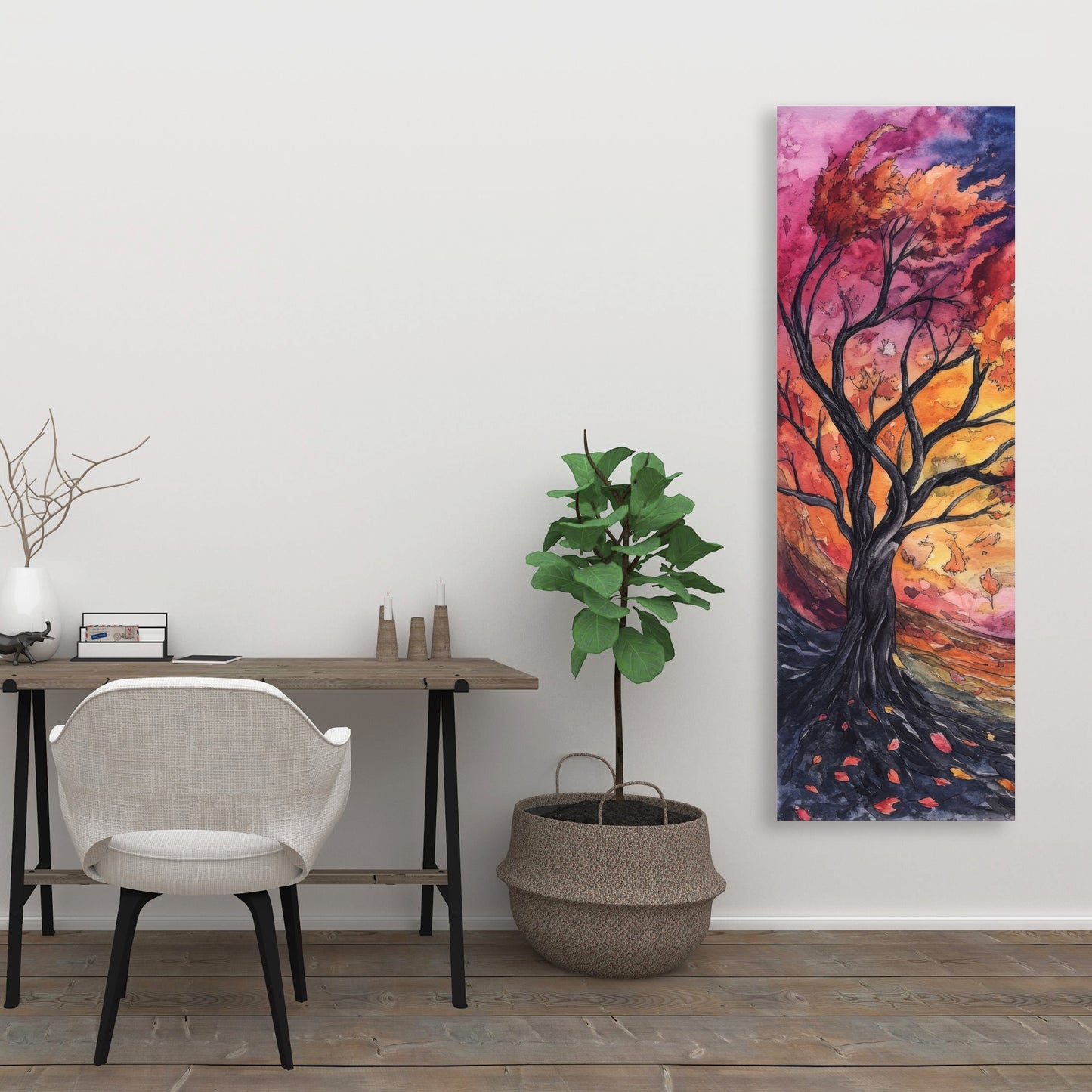 Before the Storm - Blue Canvas Home Decor Art Piece