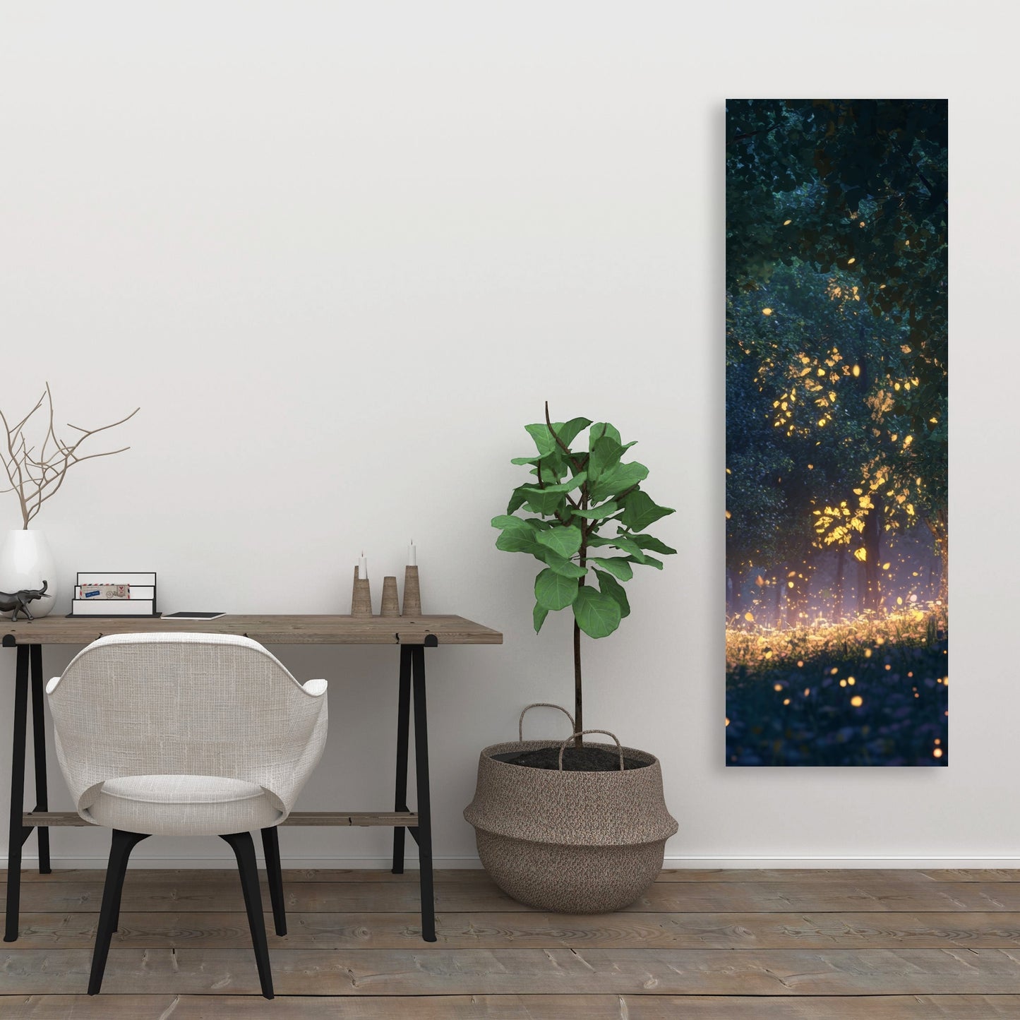 Glowing leaves - 32"x32" Canvas