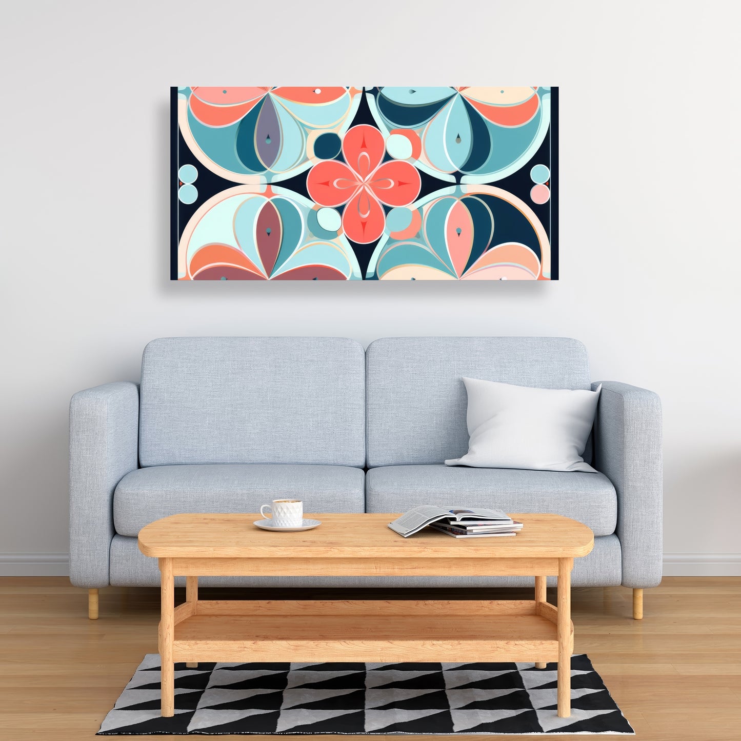 Pastel mandala - 32"x32" Canvas
