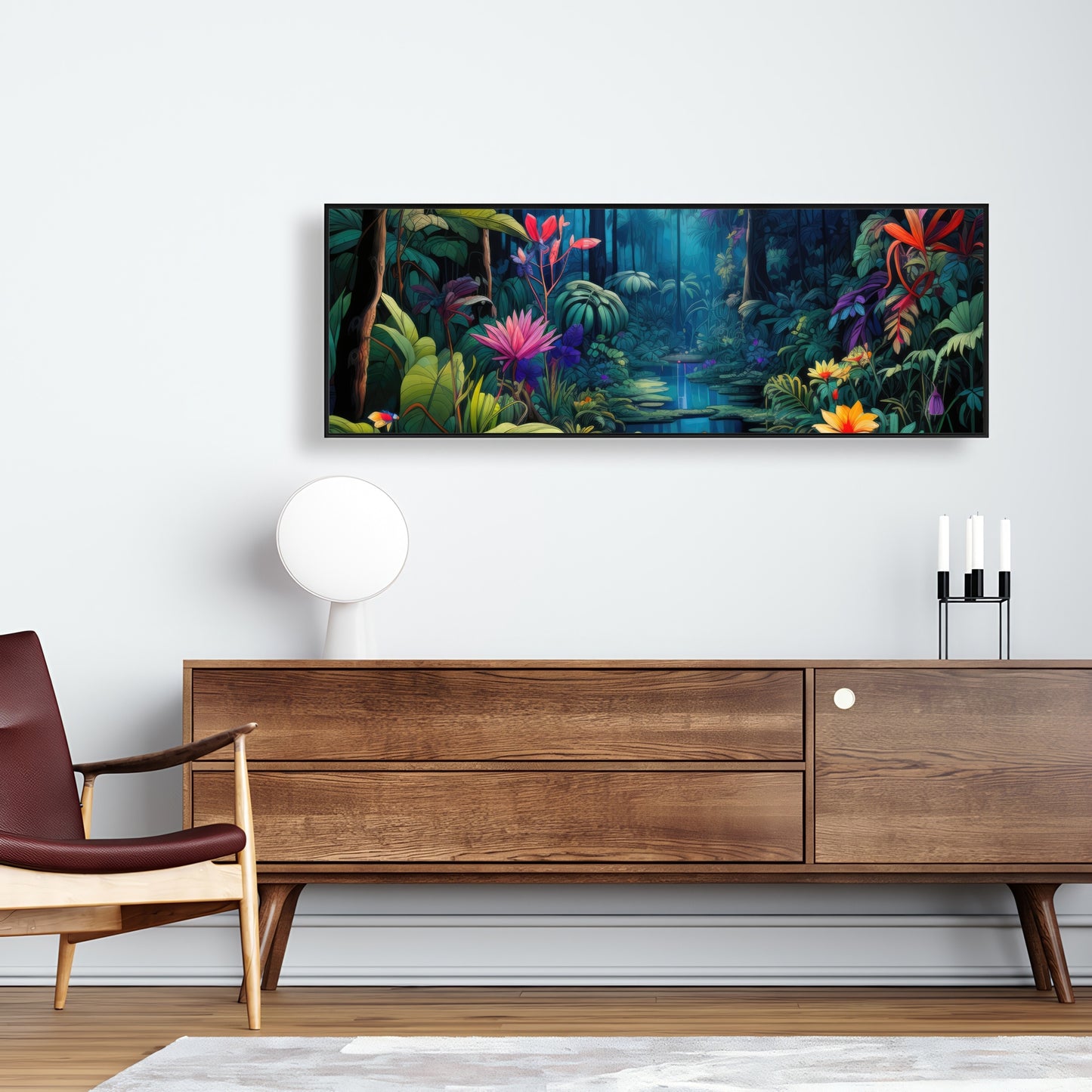 The beauty of nature - Orange Framed Canvas for Home Decor