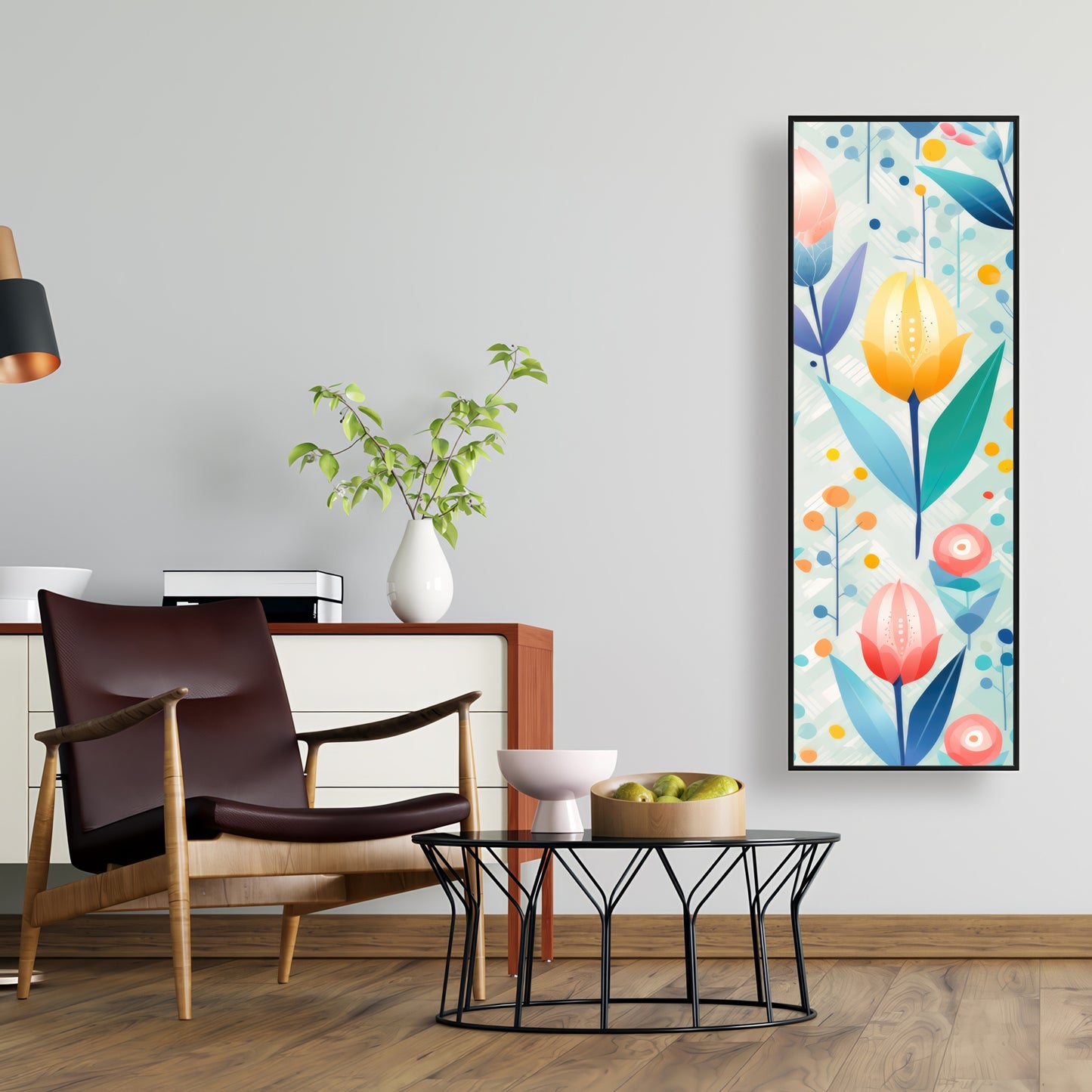 Calming scents - Turquoise Framed Canvas for Home Decor