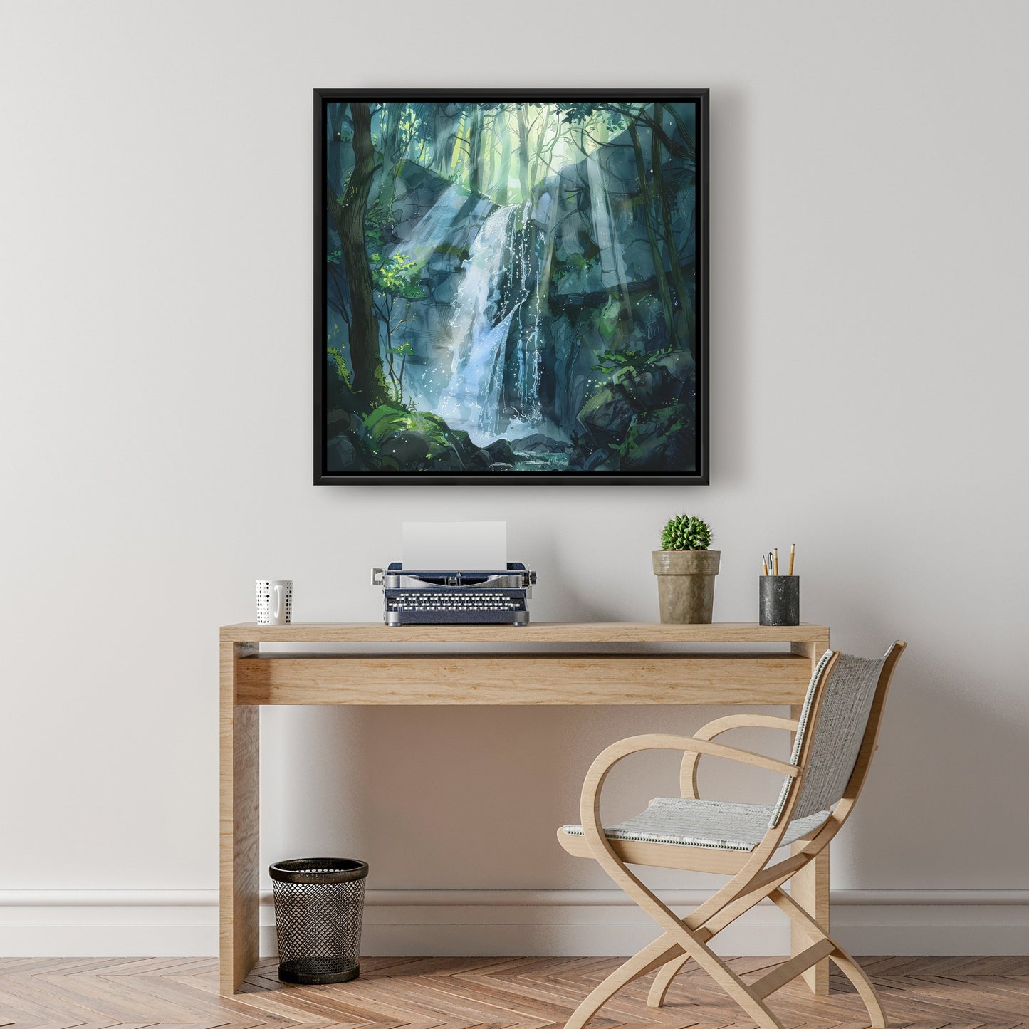 Sleeping fall - 36"x36" Framed canvas