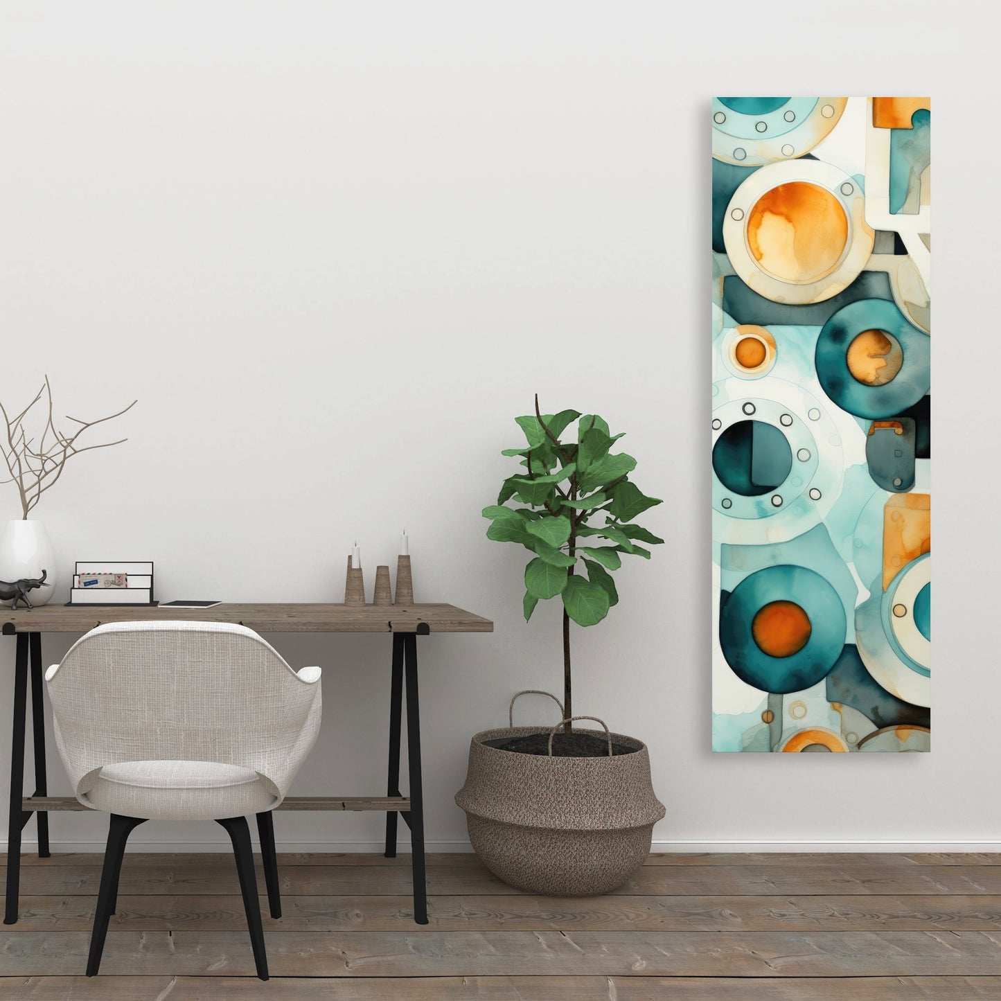 Decomposed porthole - 32"x32" Canvas