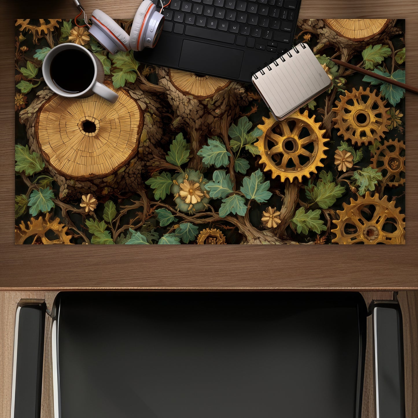 Hiding gears - Desk Mat
