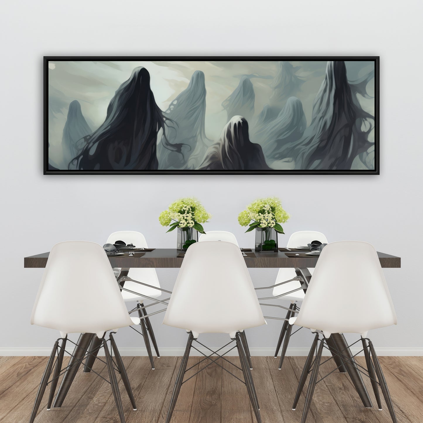 Searching for souls - 36"x36" Framed canvas