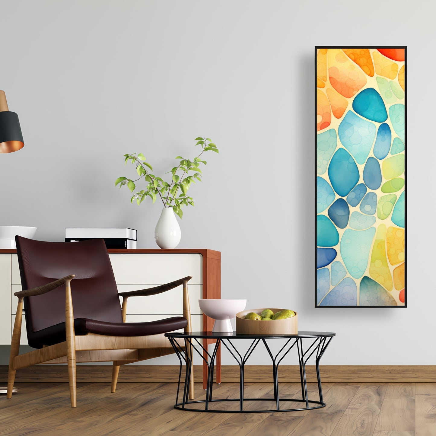 Blobs - Framed Canvas - Print on demand