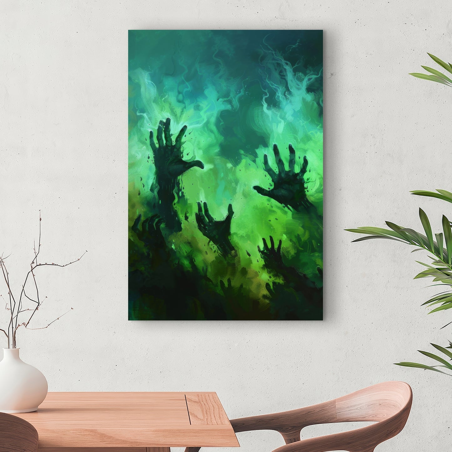 Hands of despair - 32"x32" Canvas