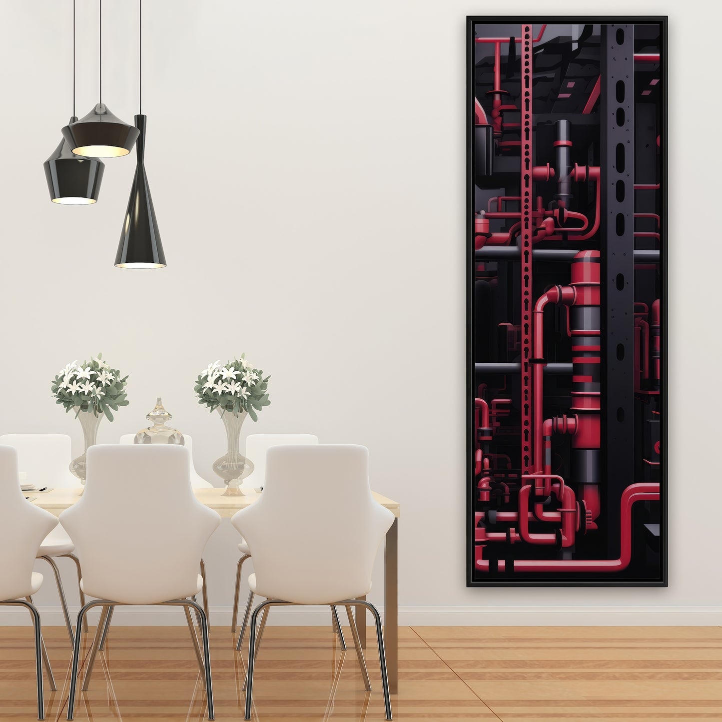 Machinery - 36"x36" Framed canvas