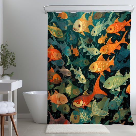 Simple fishes - Shower Curtain