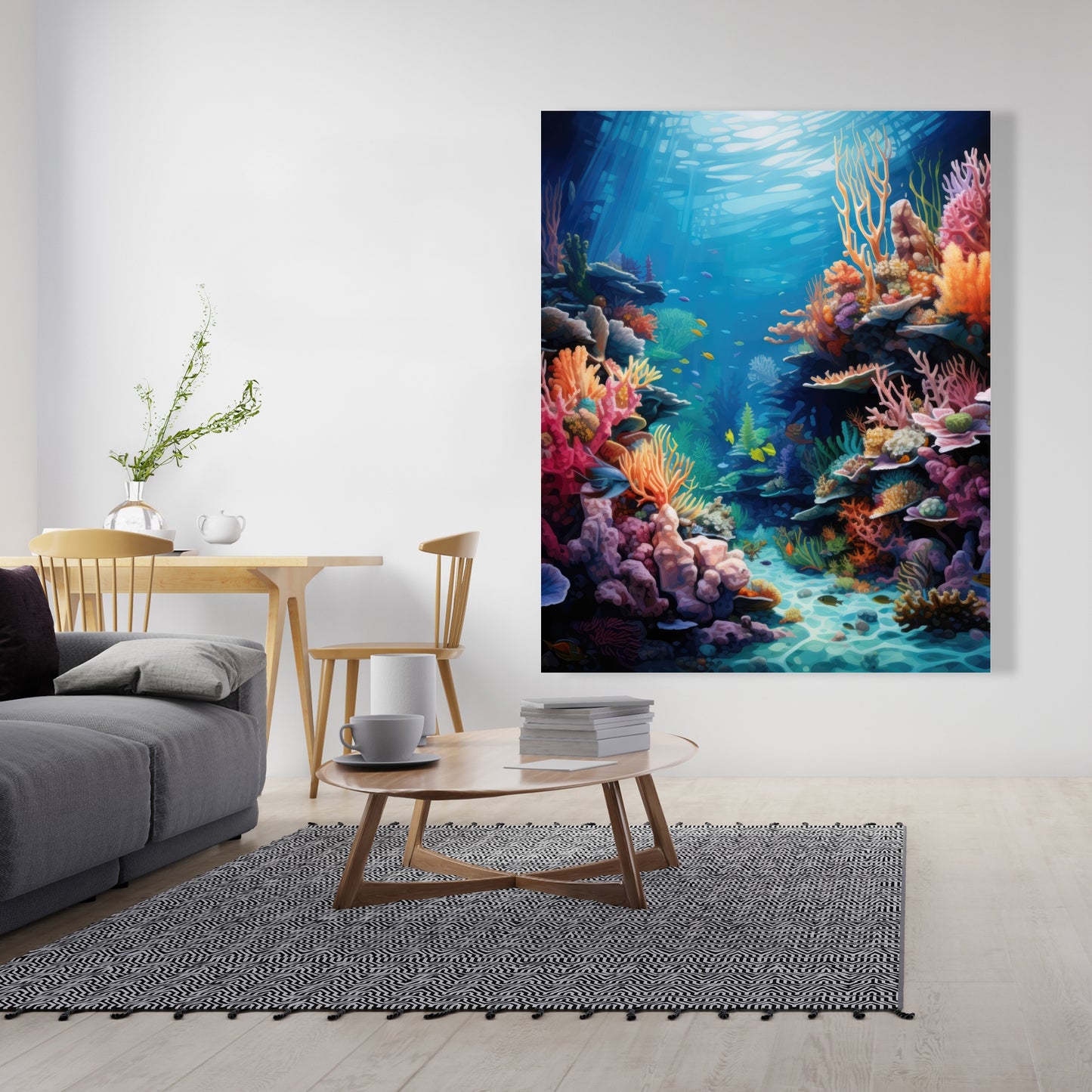 Coral - 32"x32" Canvas