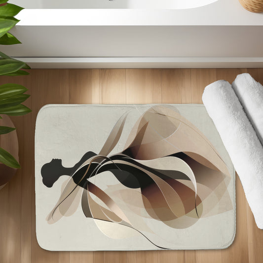 Classy silhouette - 17"x24" Bath mat