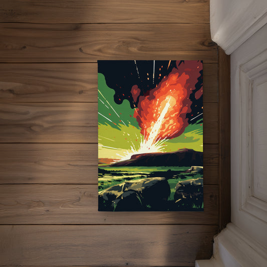 The Crash Black Indoor Outdoor Door Mat | Home Decor Essentials