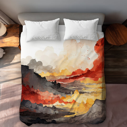 Scolding Land Gray Duvet Cover | Stylish Home Decor Essentials