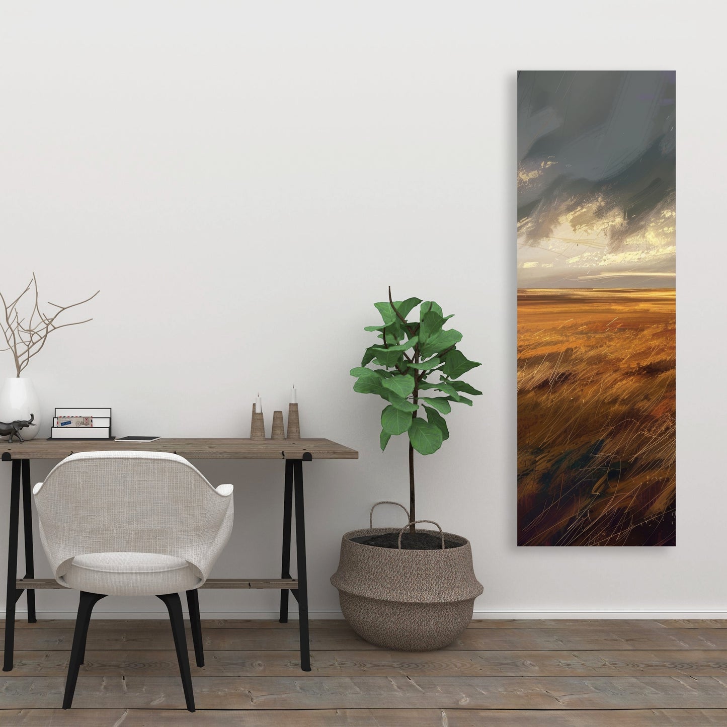 Before the Storm - Gray Canvas Art for Home Decor