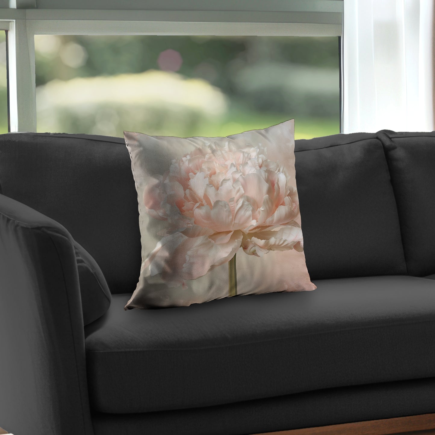 Peony Pink Poly Twill Throw Pillow Insert for Home Decor