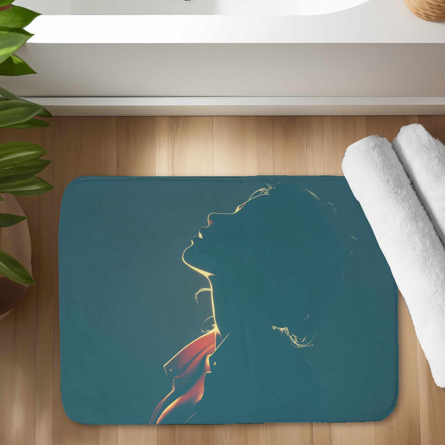 Tapis de bain Silent Light Whisper | Tapis doux de décoration intérieure