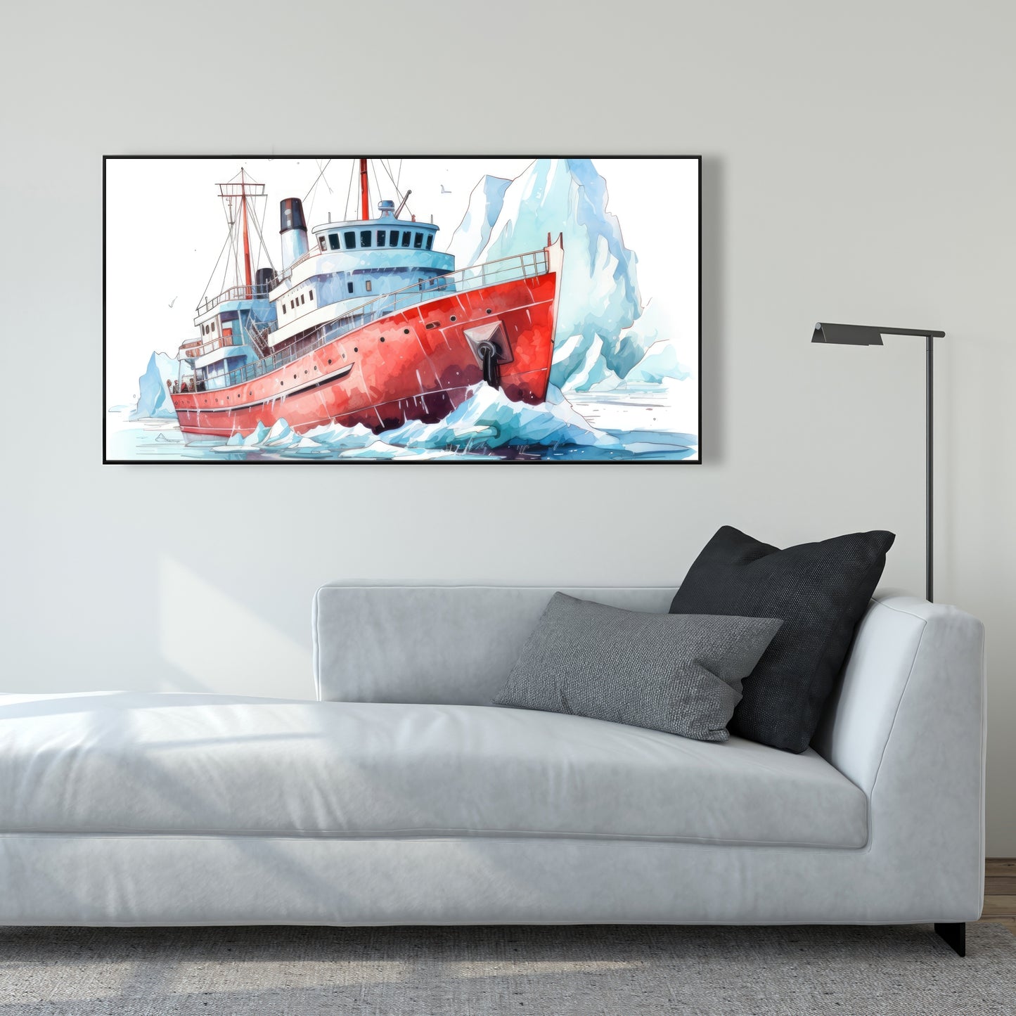 Breaking the ice - 36"x36" Framed canvas