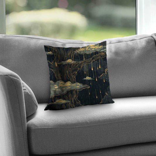 Goopy Black Poly Twill Throw Pillow Insert for Home Decor