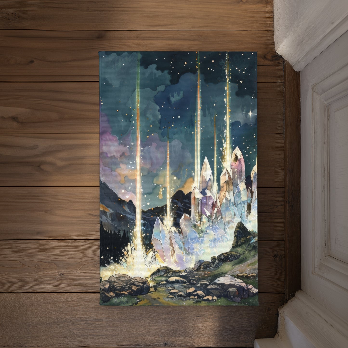 Magical Beams Door Mat - Indoor Outdoor Home Decor Accent