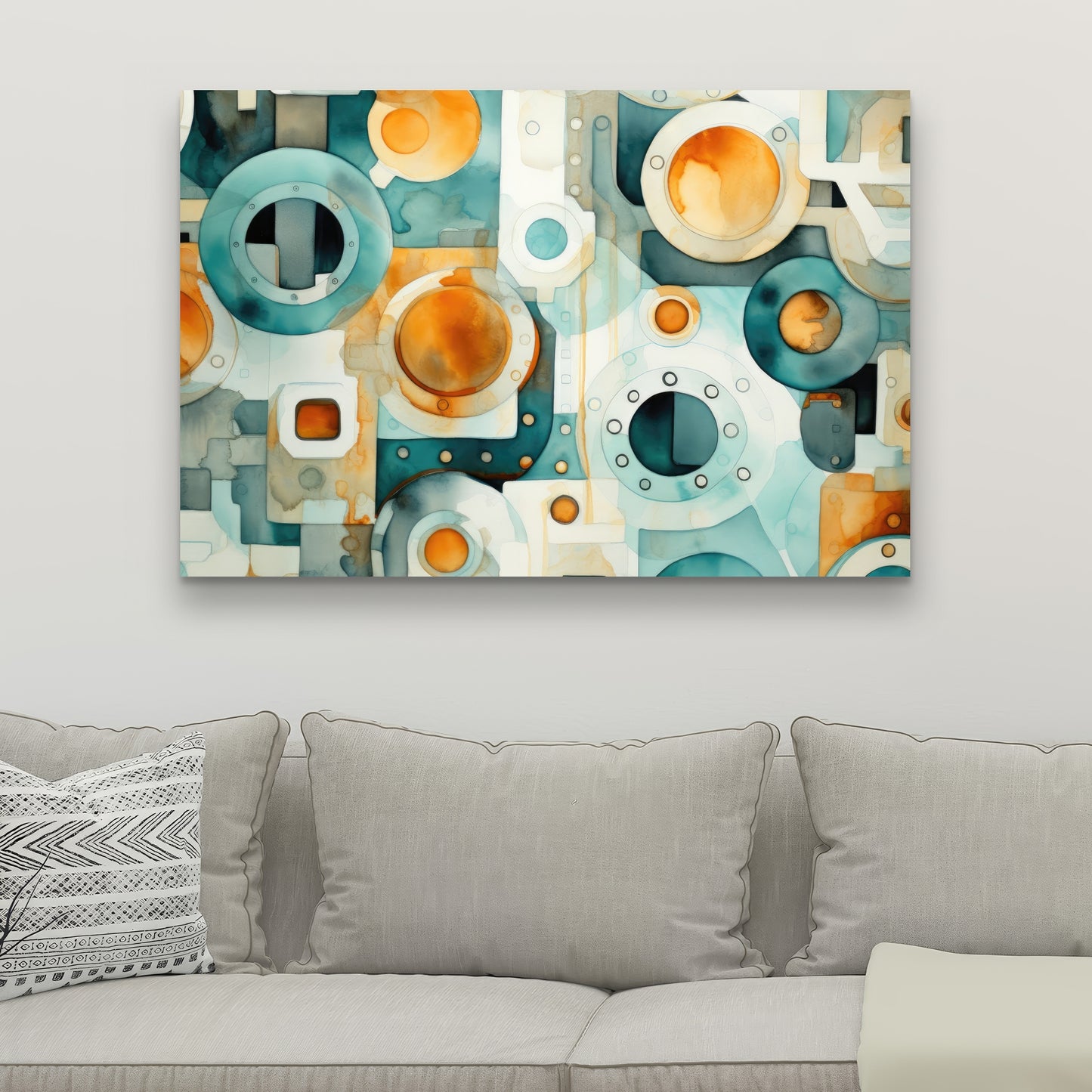 Decomposed porthole - 32"x32" Canvas