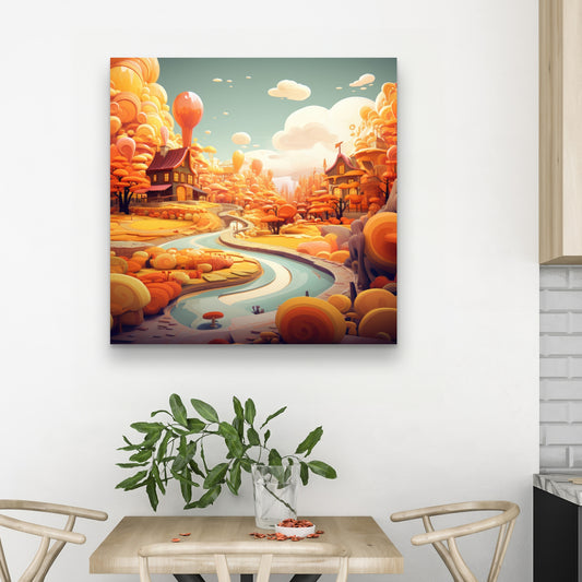 Honey land - 32"x32" Canvas