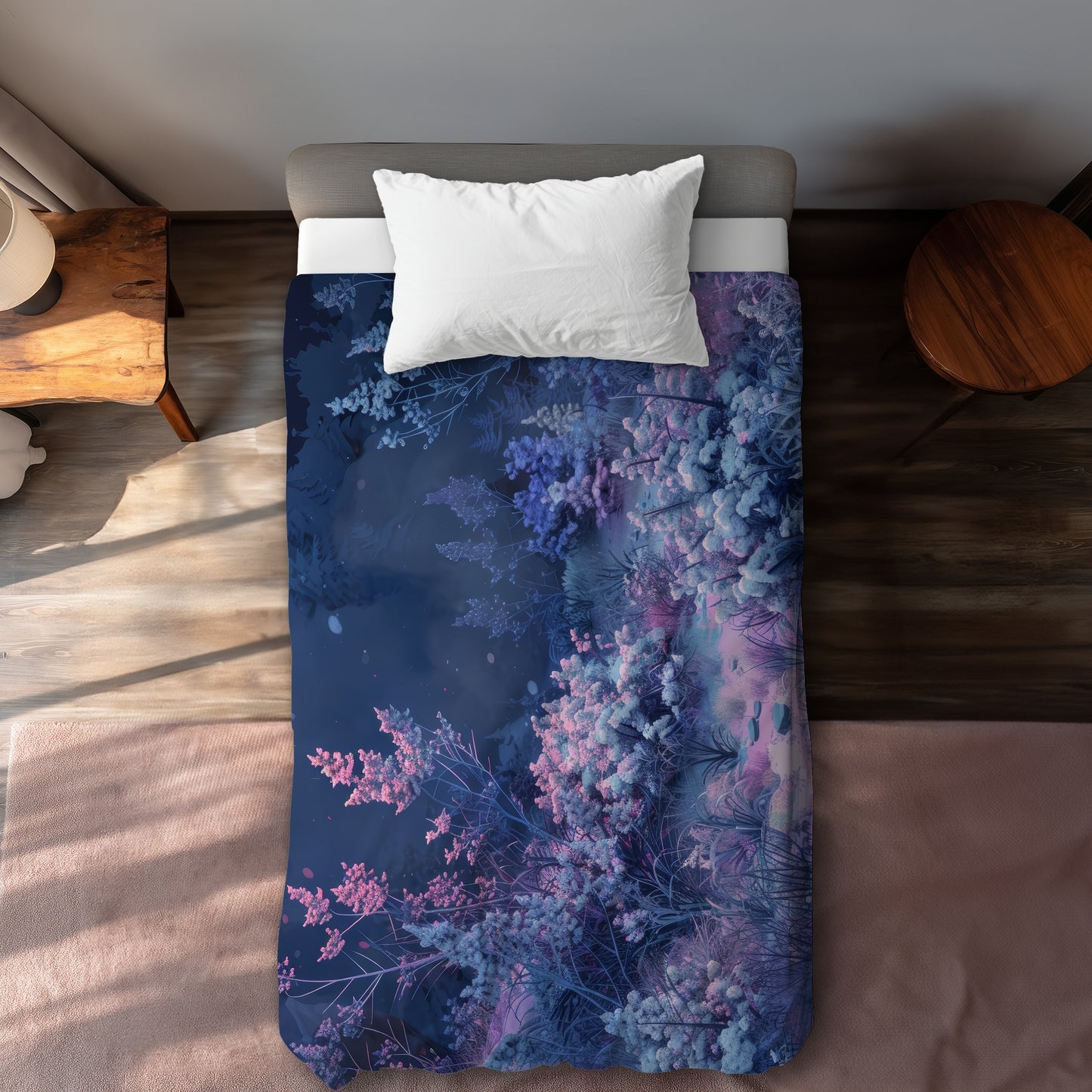 Cold night - 88"x88" Duvet Cover