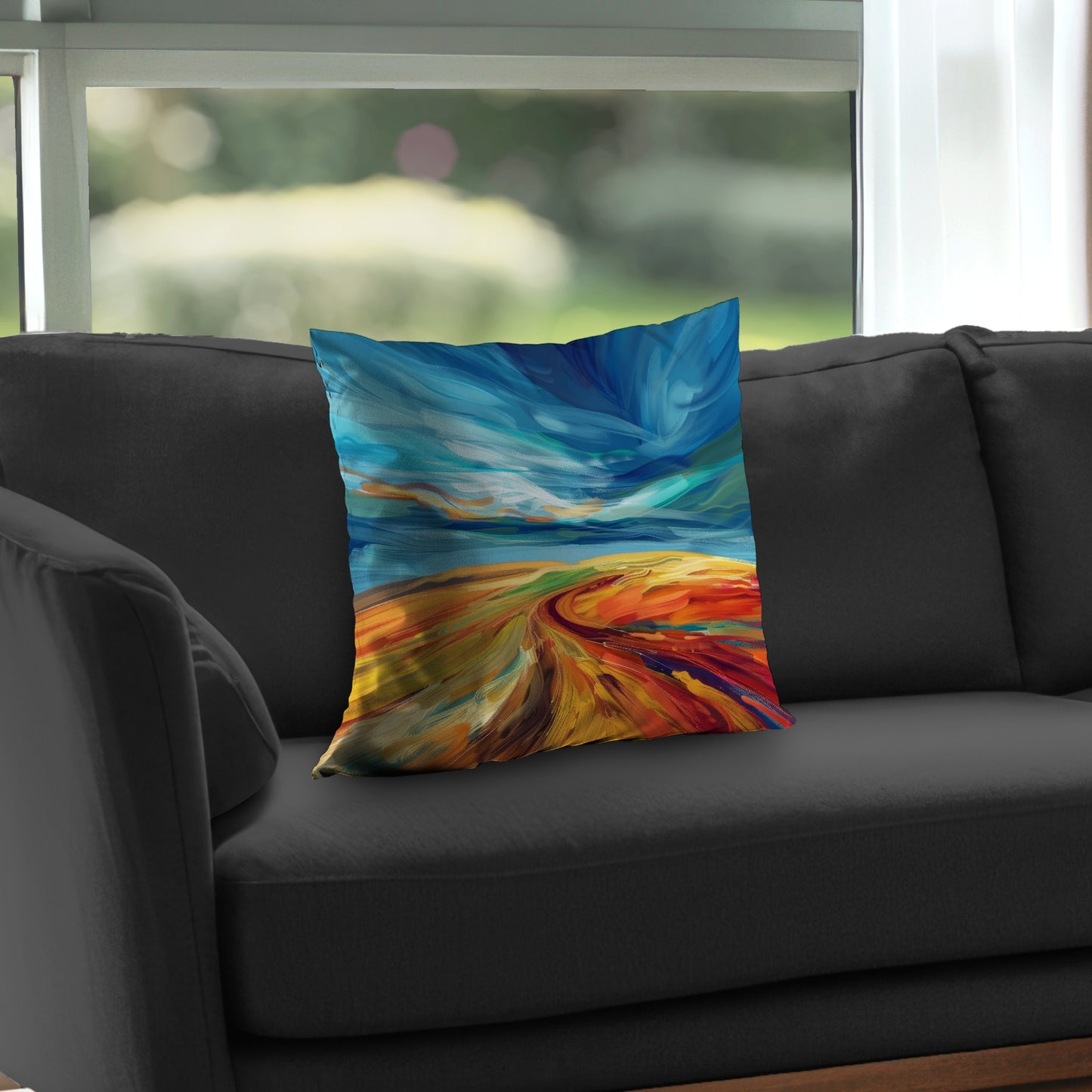 Land flow - Throw Pillow