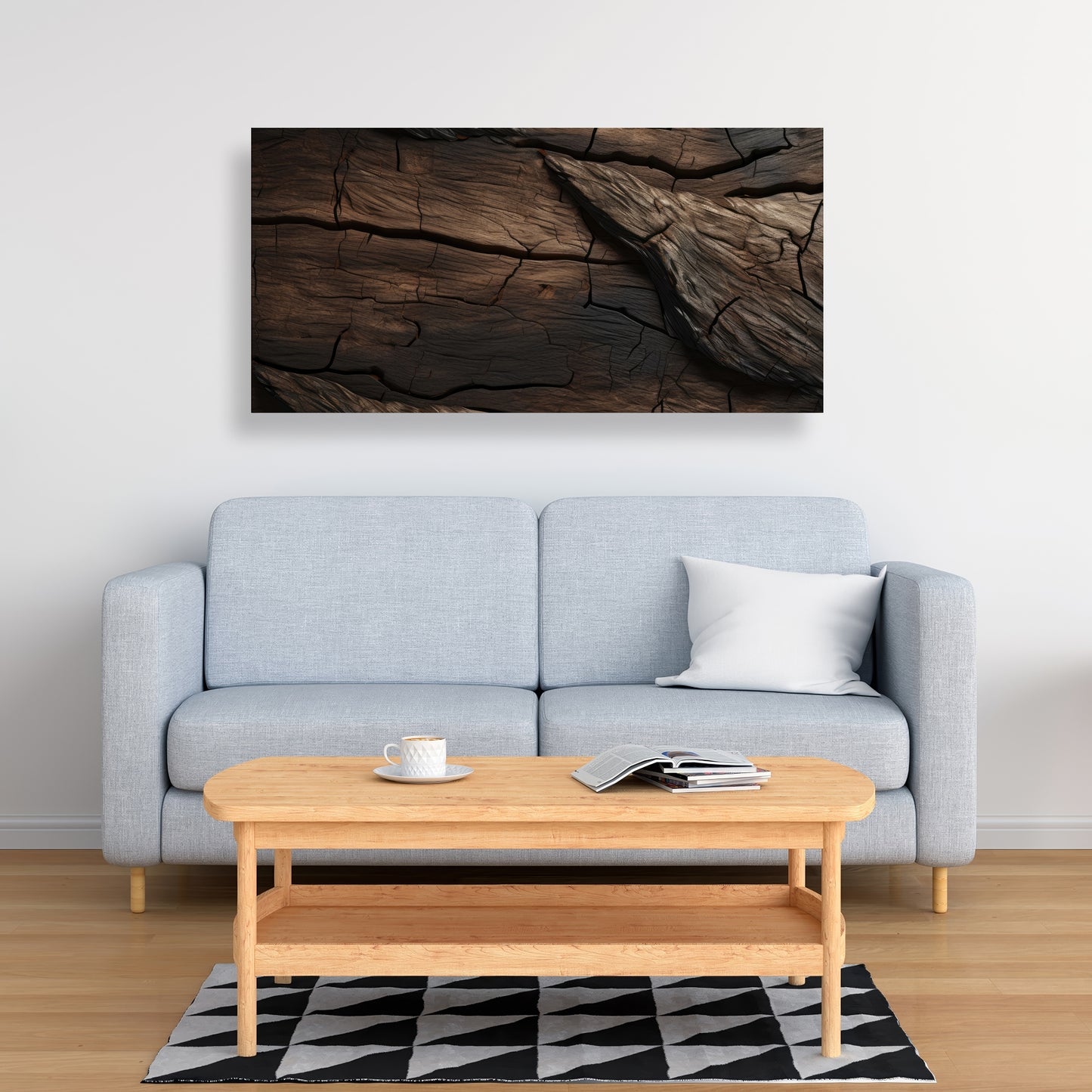 Brown wood - 32"x32" Canvas