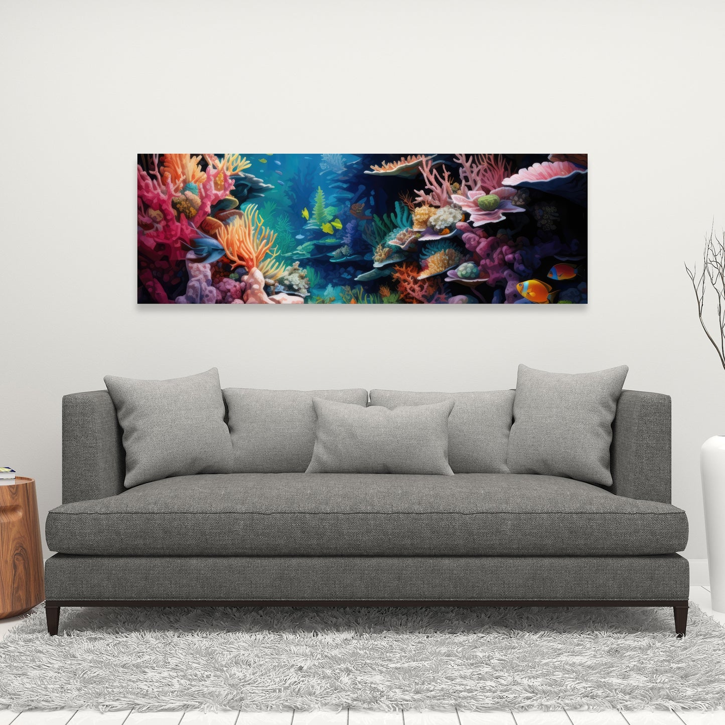 Coral - 32"x32" Canvas