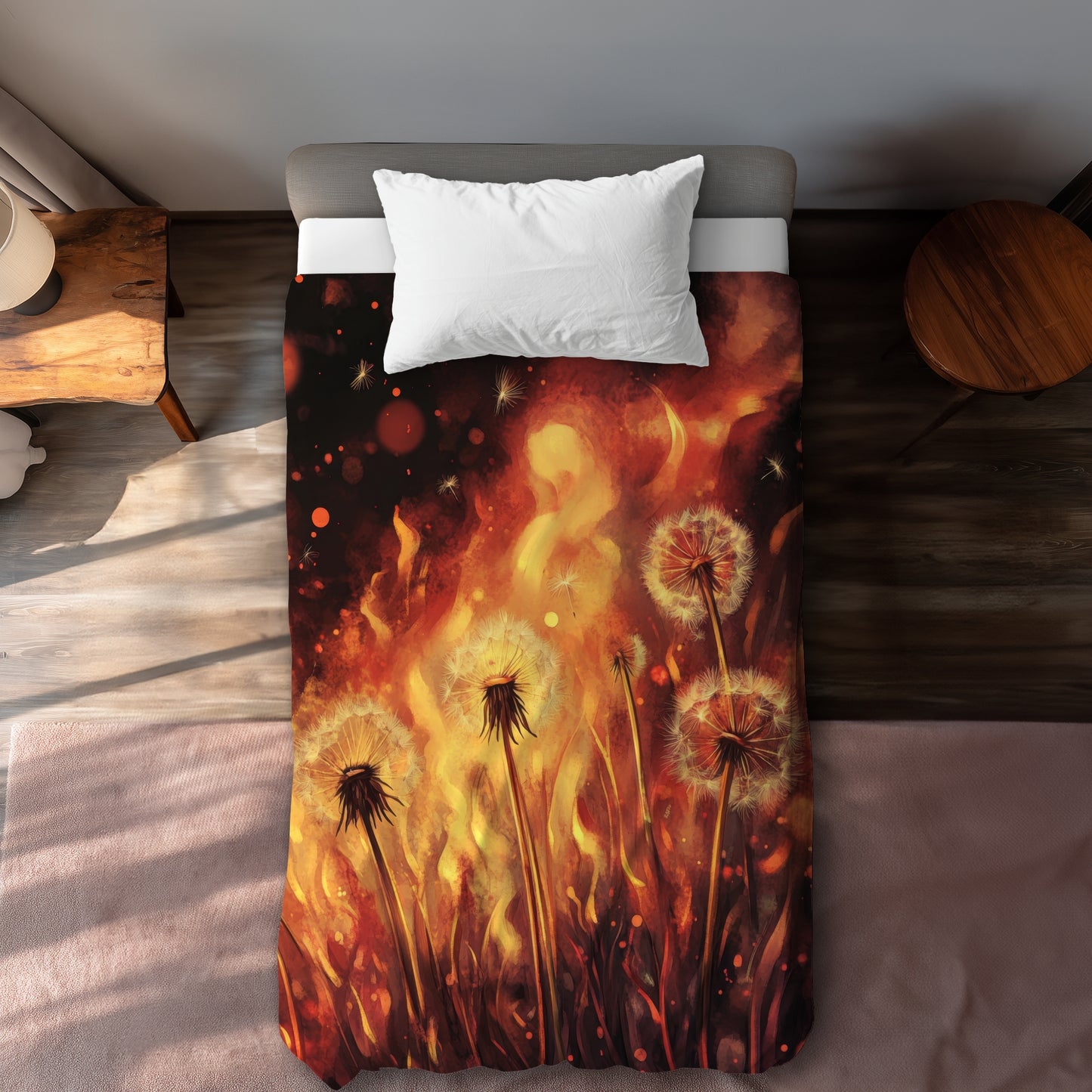 Dandy fire - 88"x88" Duvet Cover