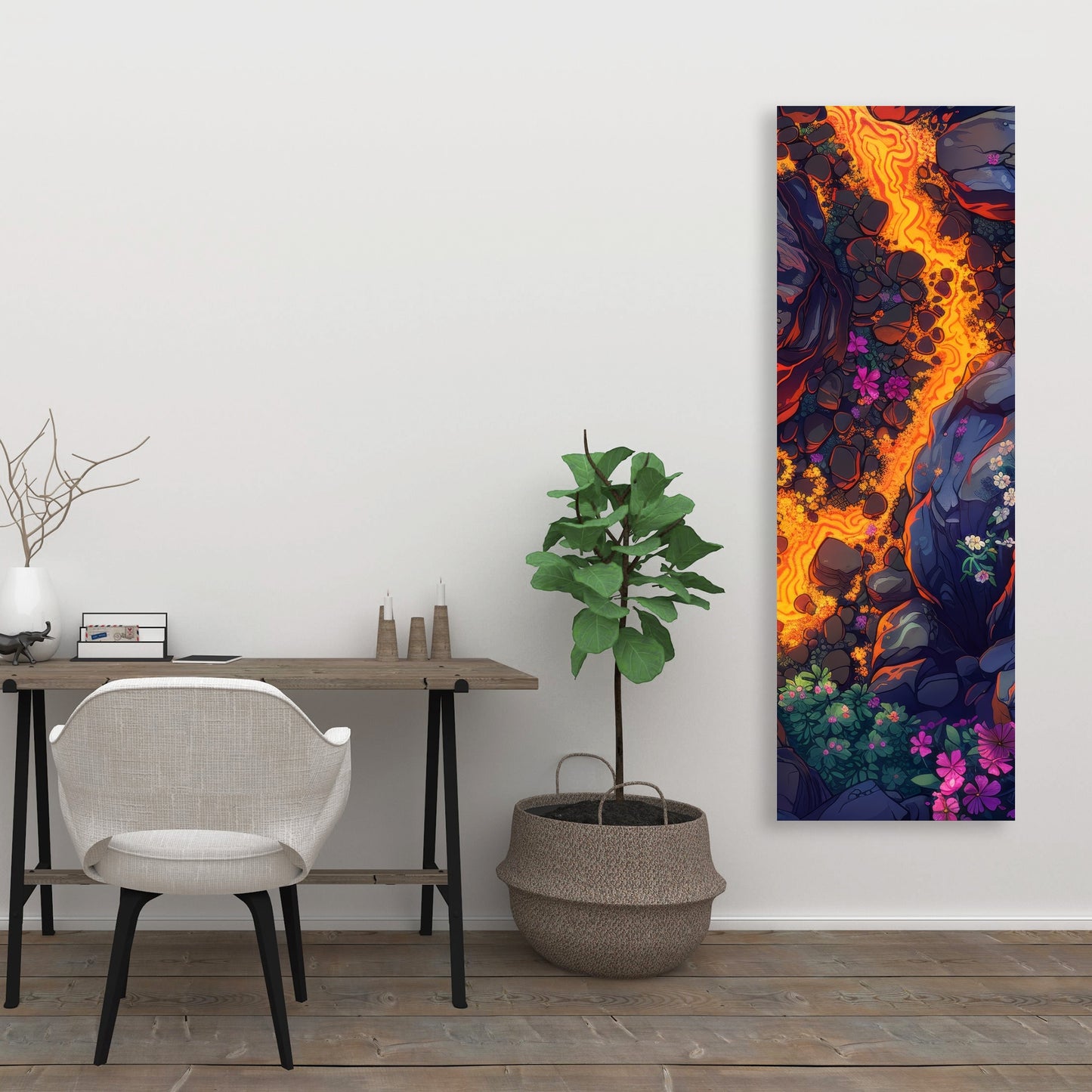 Hot river - 32"x32" Canvas