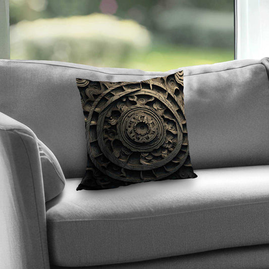 Cycles Poly Twill Throw Pillow | Stylish Home Decor Accent