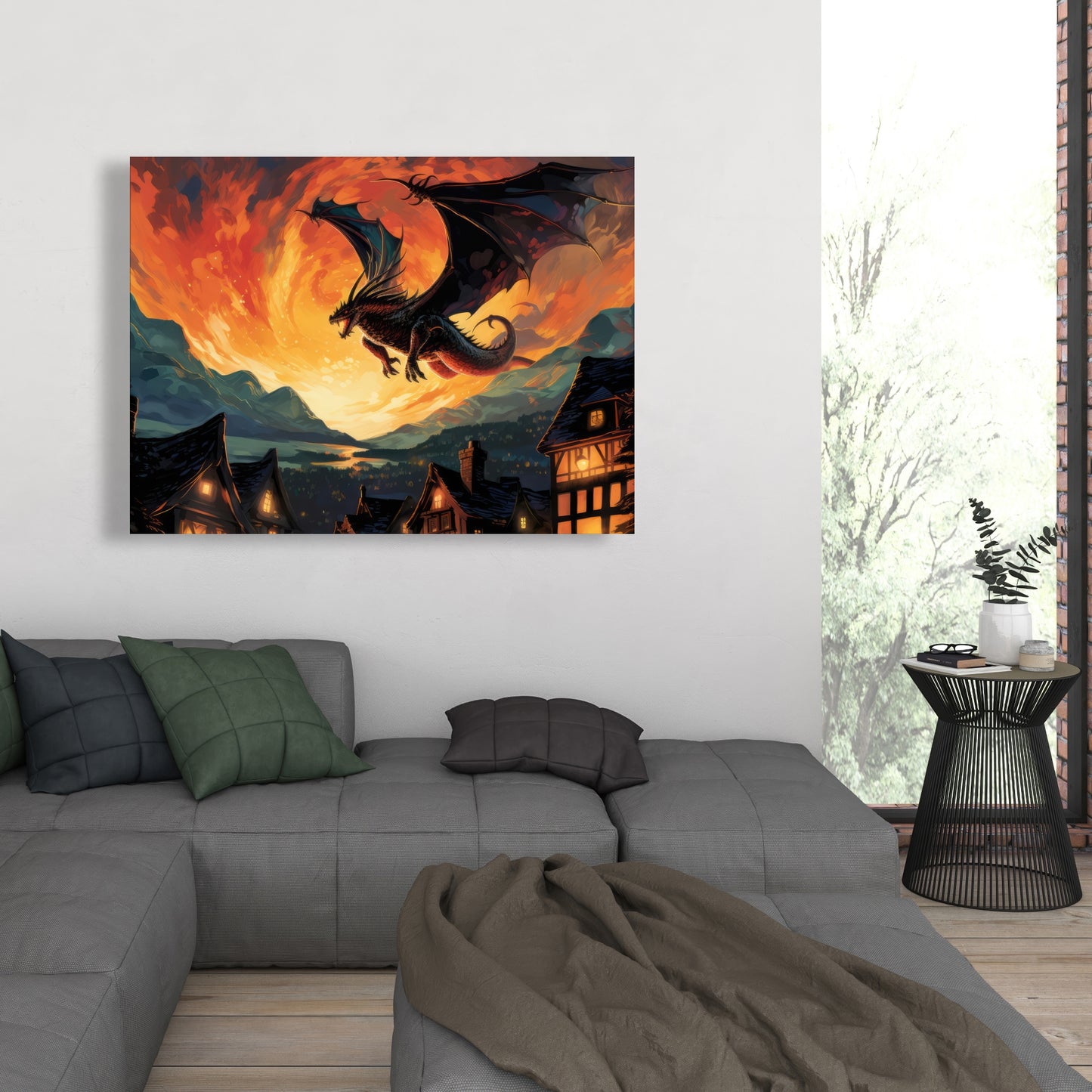 Hope for Mercy - Orange Canvas Home Decor | Vibrant Art Piece