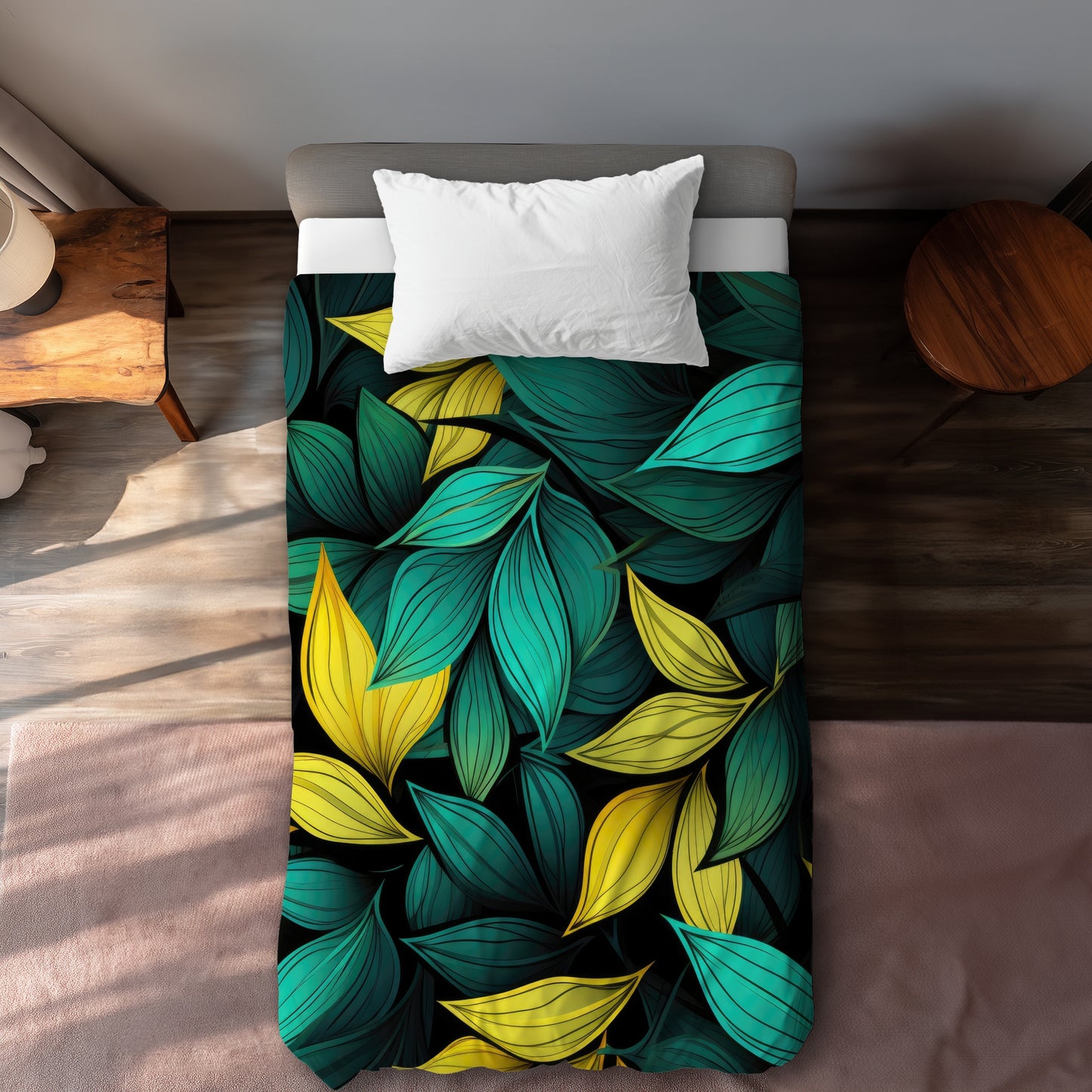 Potent Aroma Yellow Duvet Cover | Stylish Home Decor