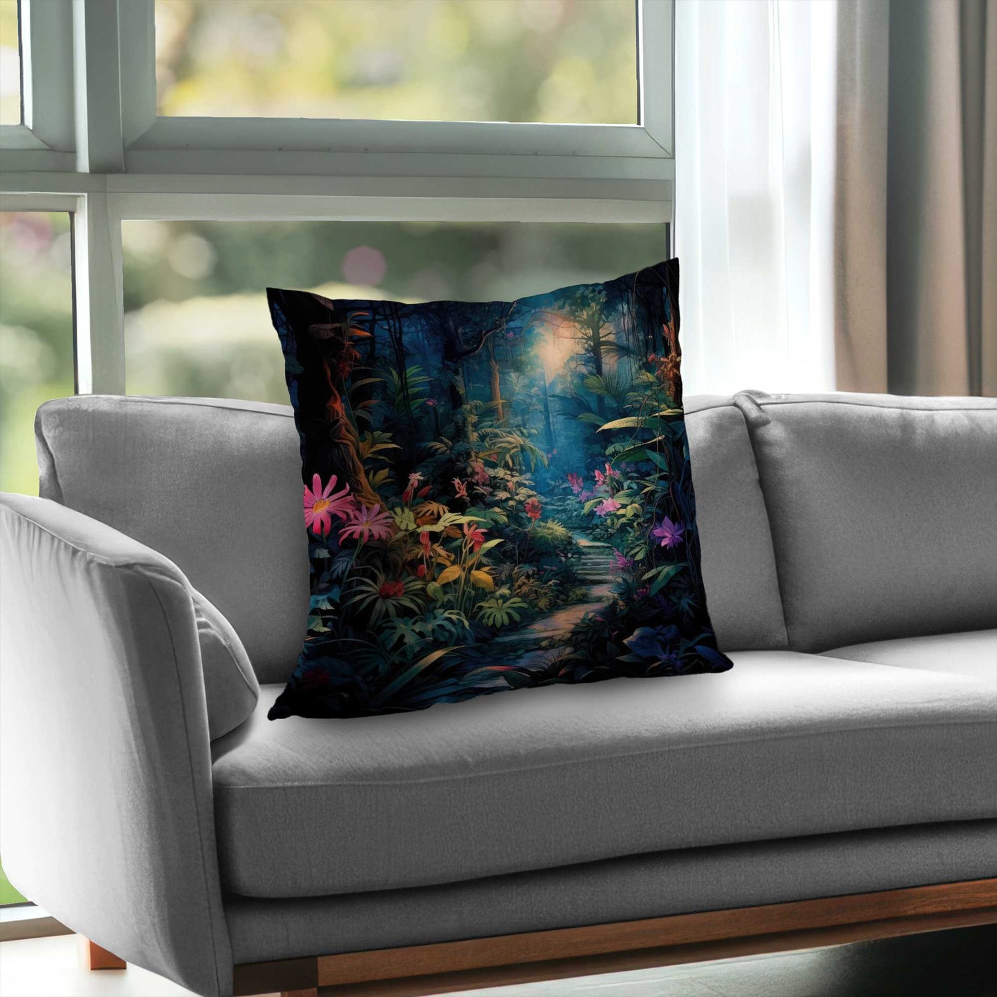 Coussin décoratif en sergé de polyester « Against all odds » - Accessoire de décoration intérieure