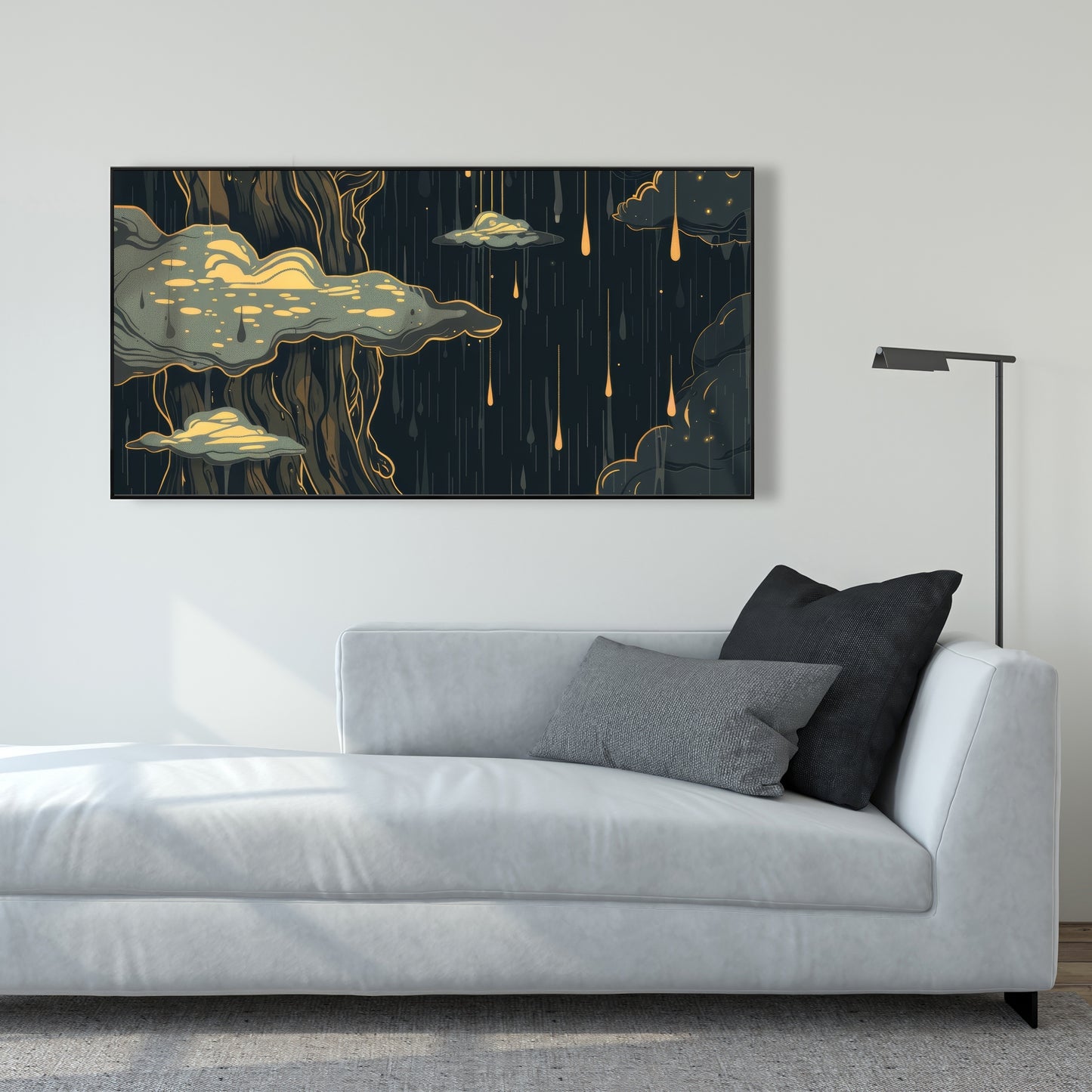 Goopy - 36"x36" Framed canvas