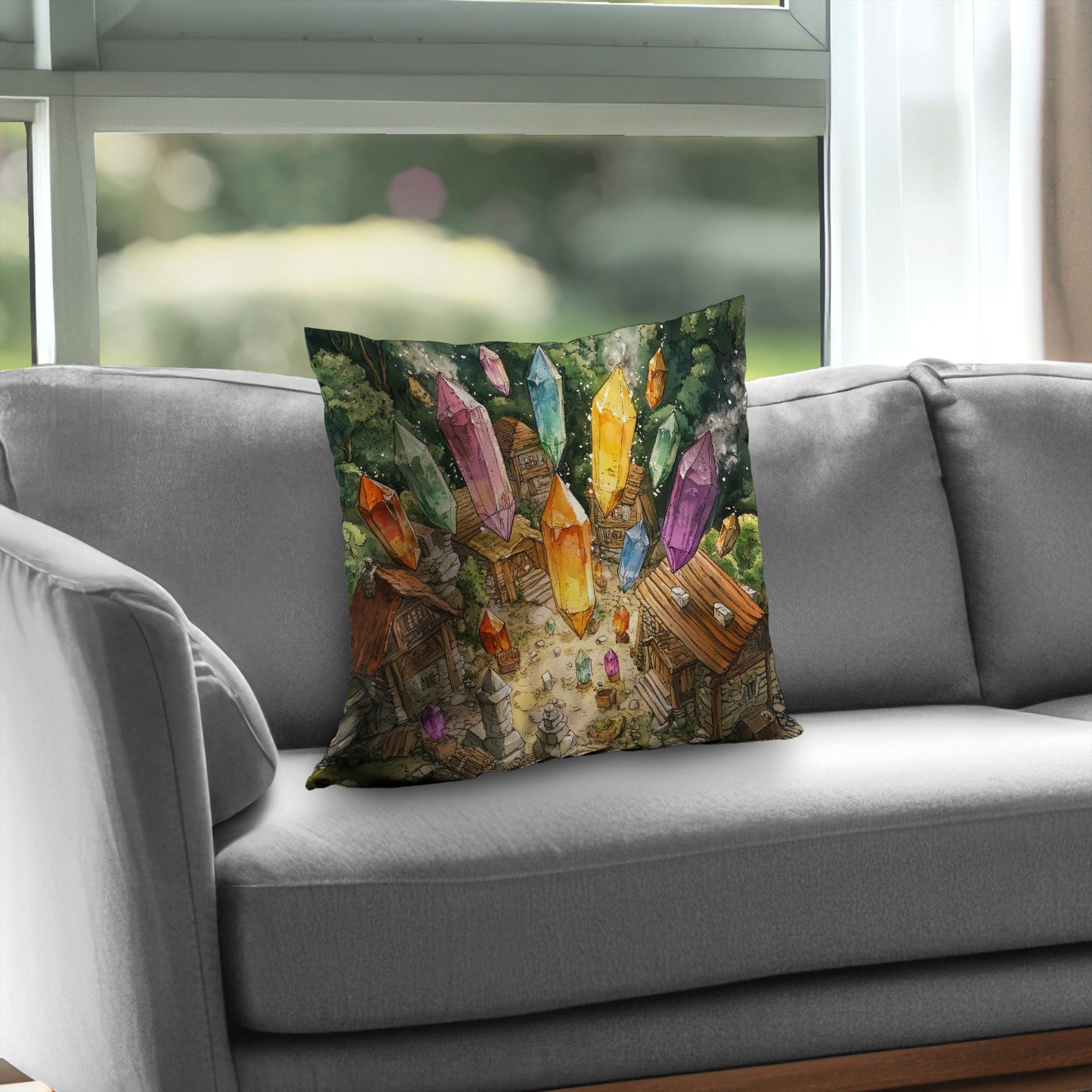 From above - Throw Pillow