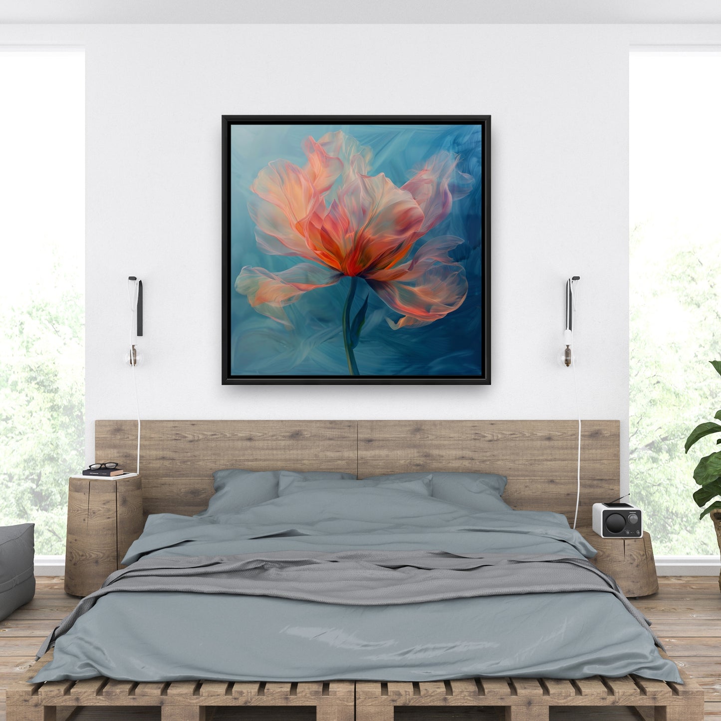 Blend - Framed Canvas - Print on demand