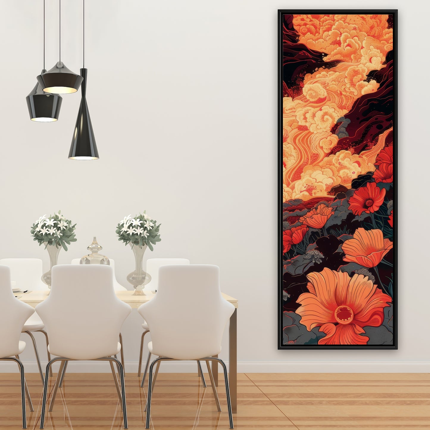 The big burn - 36"x36" Framed canvas