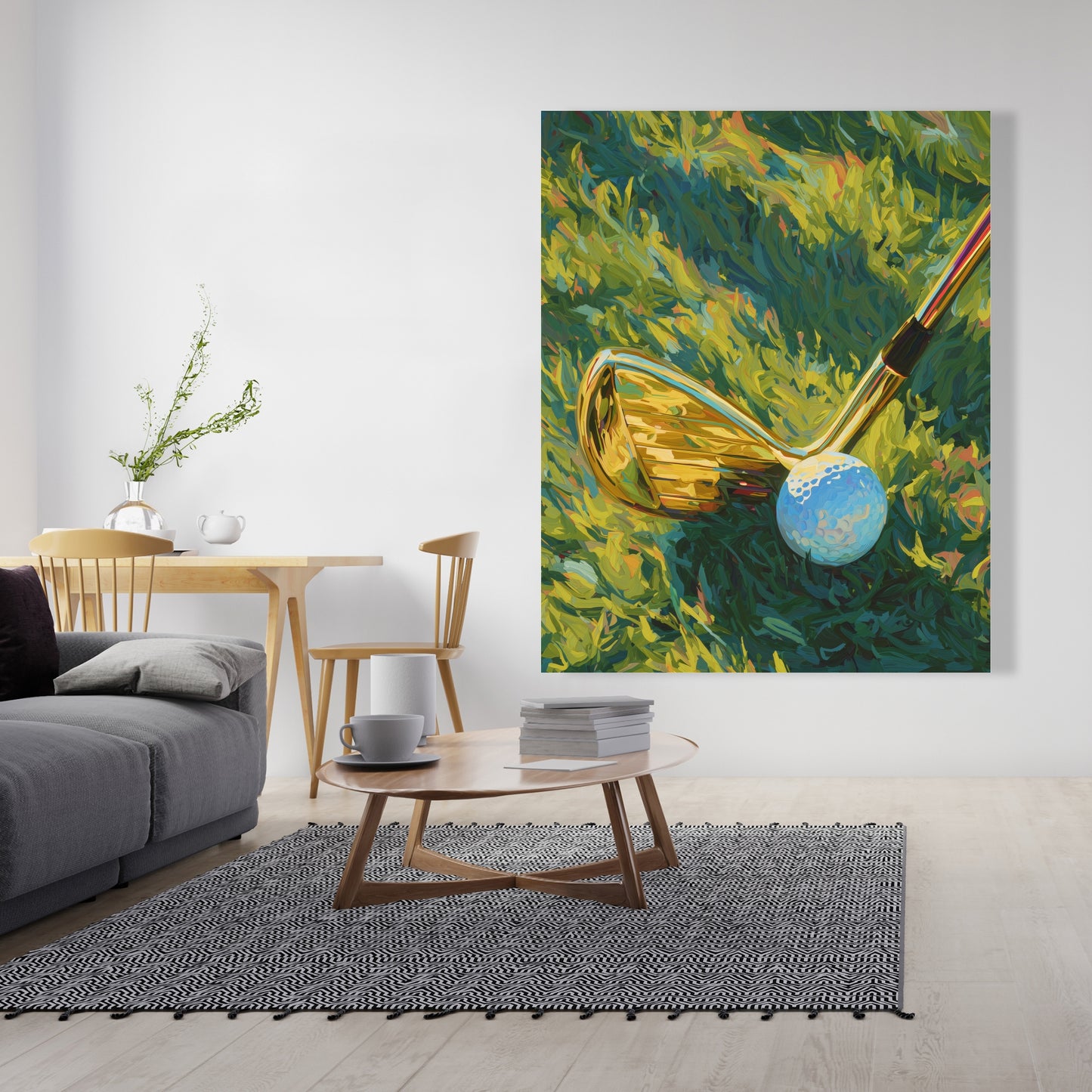 Golden club - 32"x32" Canvas
