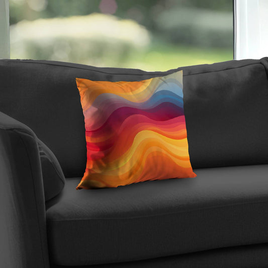 Cloudy Sky Blue Poly Twill Throw Pillow Insert for Home Decor