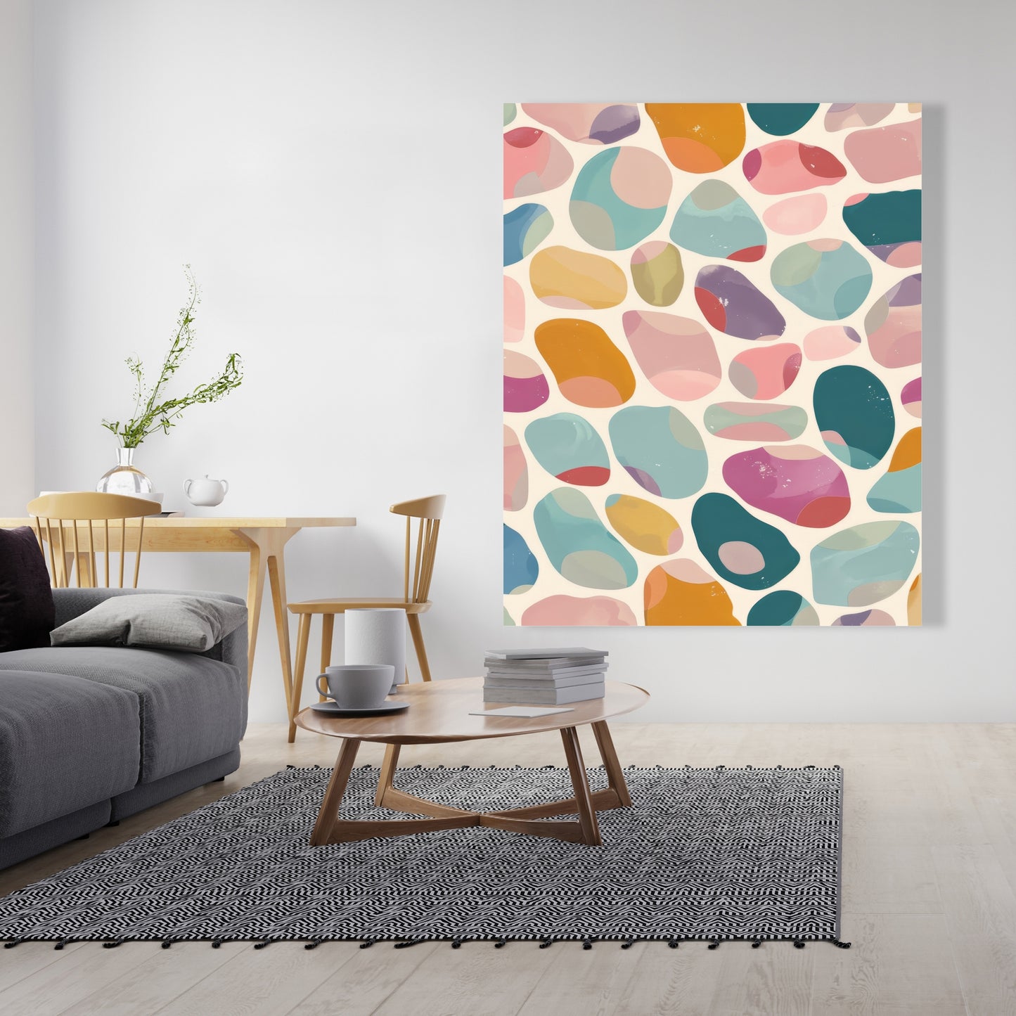 Dots and bops - 32"x32" Canvas