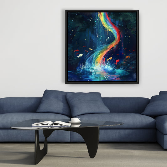 Swirl - 36"x36" Framed canvas