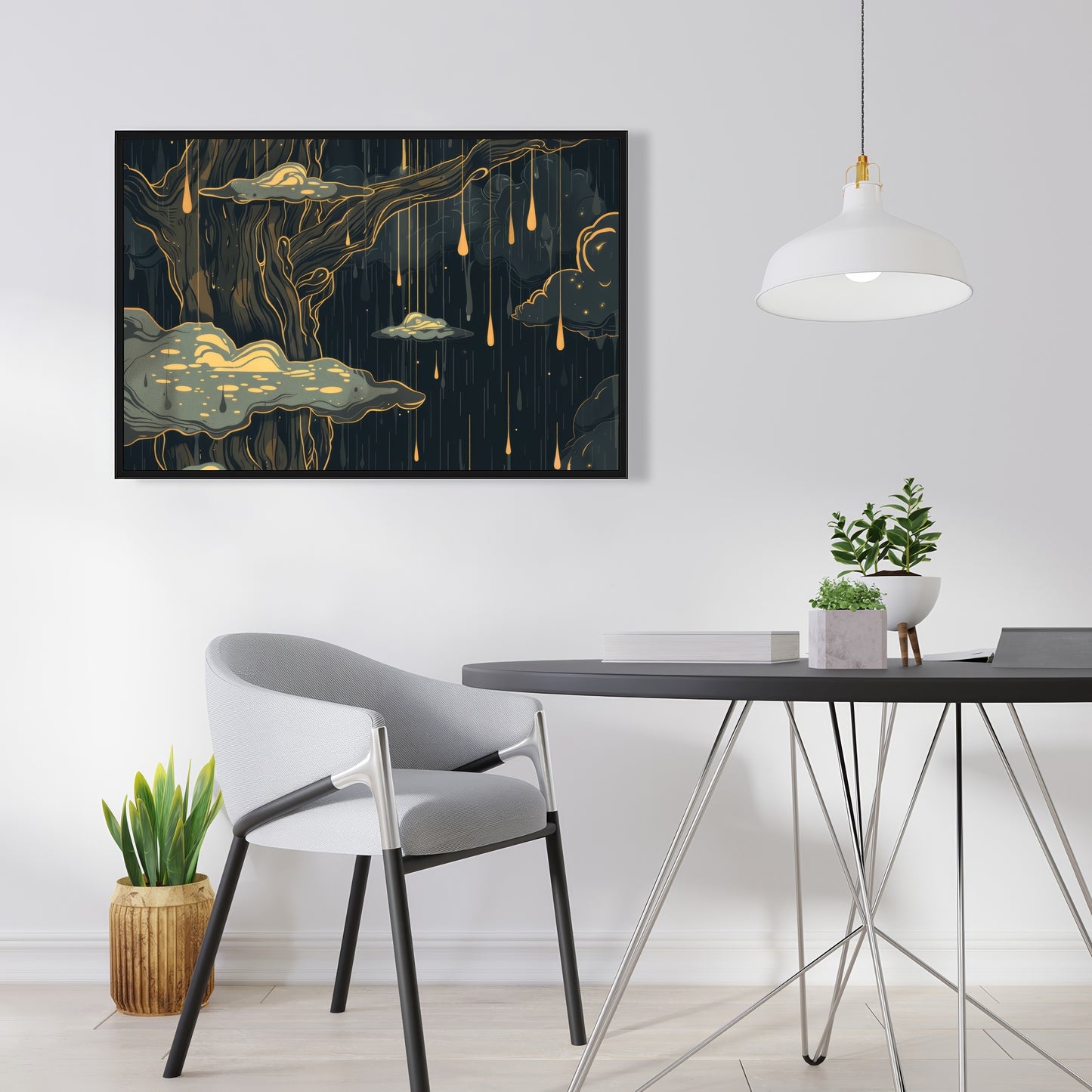 Goopy - 36"x36" Framed canvas