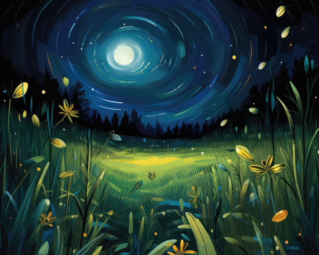 Between grass blades - Blue Polyester Placemat for Home Decor