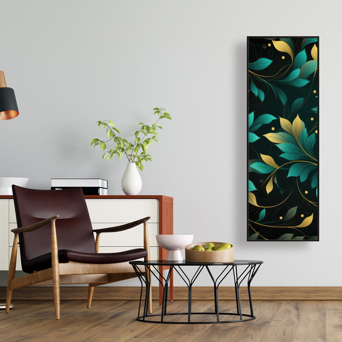Twirling twigs - Framed Canvas - Print on demand