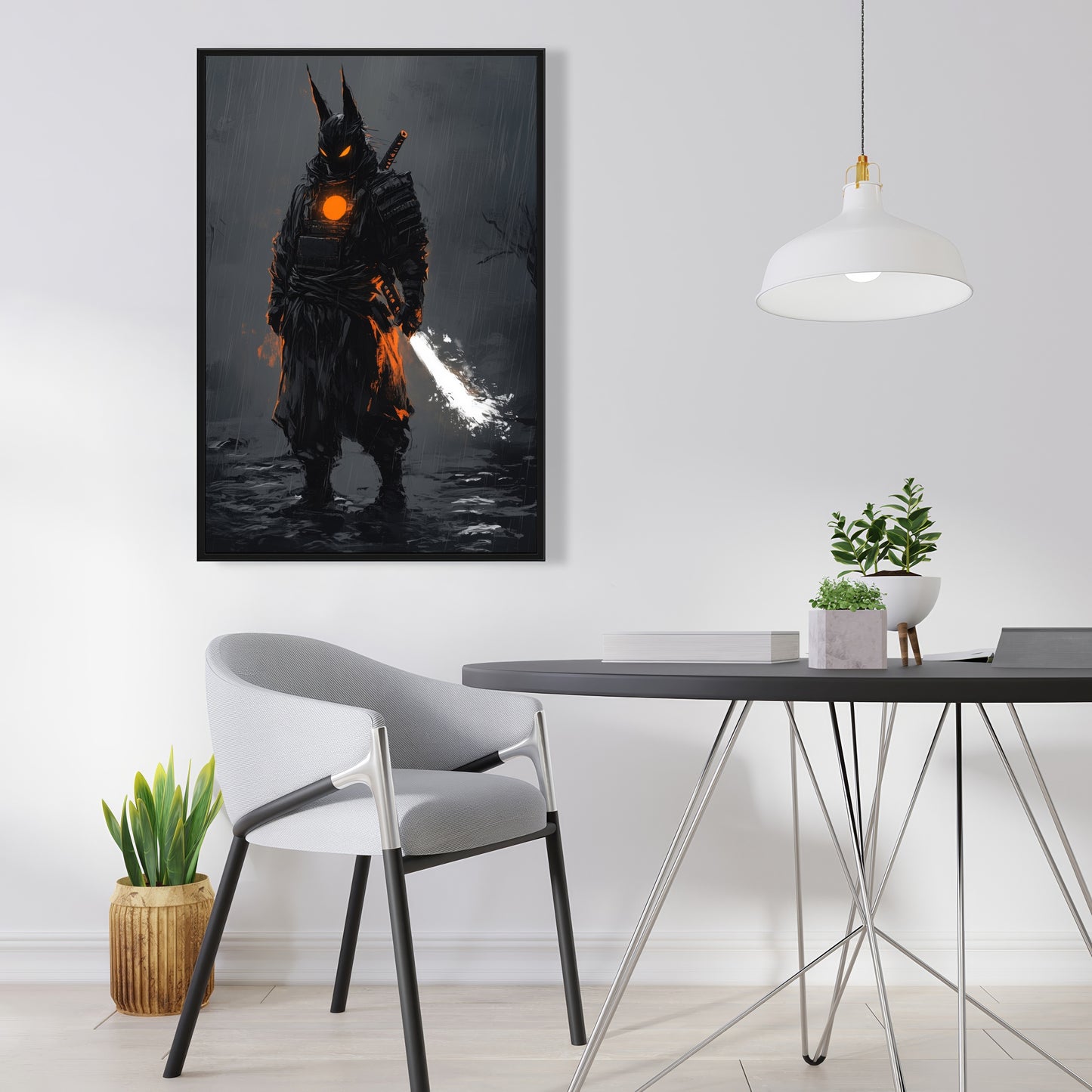 Blazing - 24"x24" Framed canvas