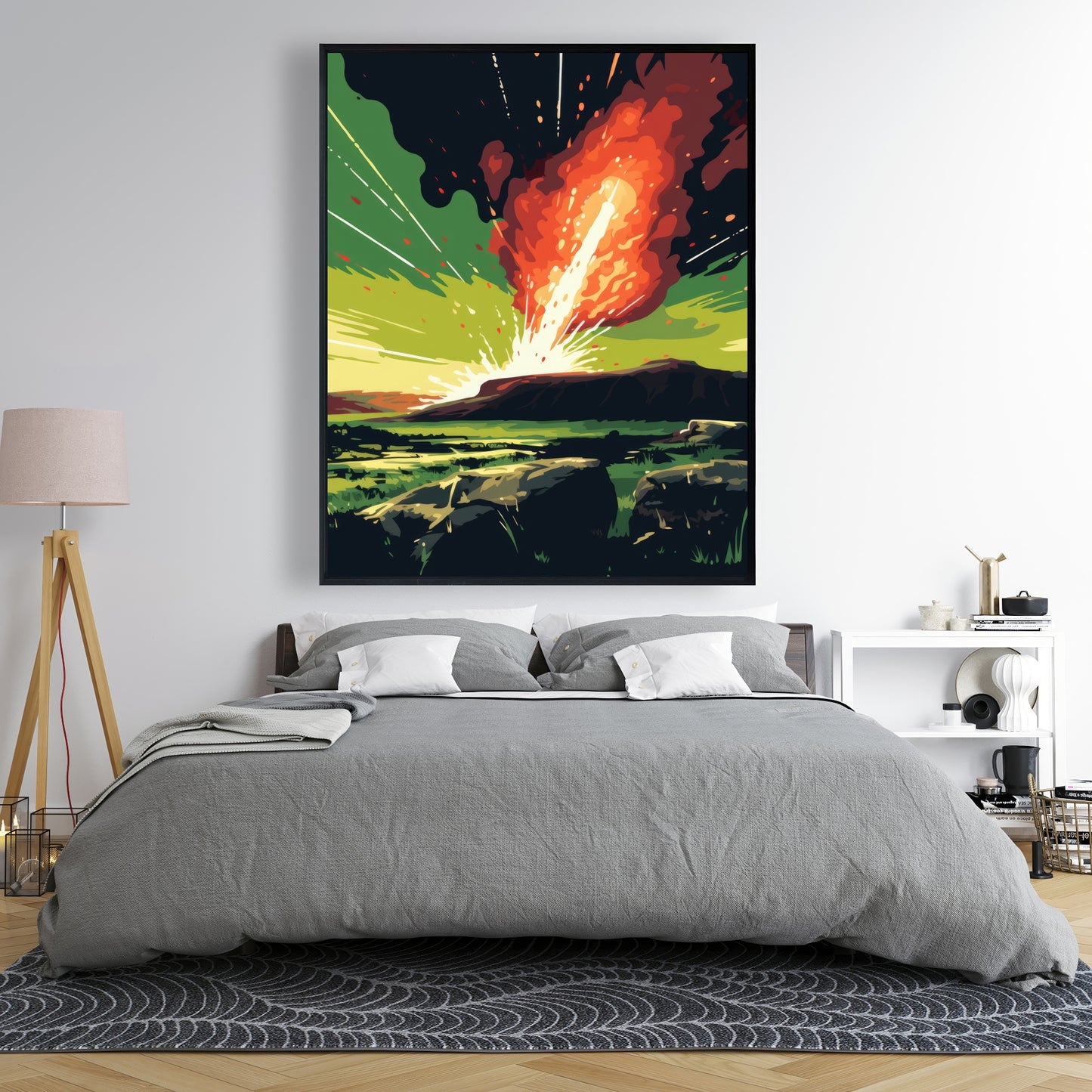 The crash - 36"x36" Framed canvas