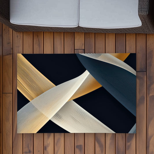 Ropes of Destiny - White Outdoor Area Rug for Home Decor