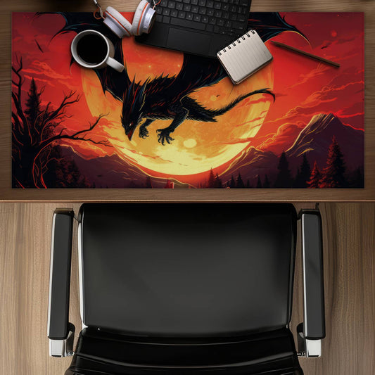 The dragon's wrath - Desk Mat